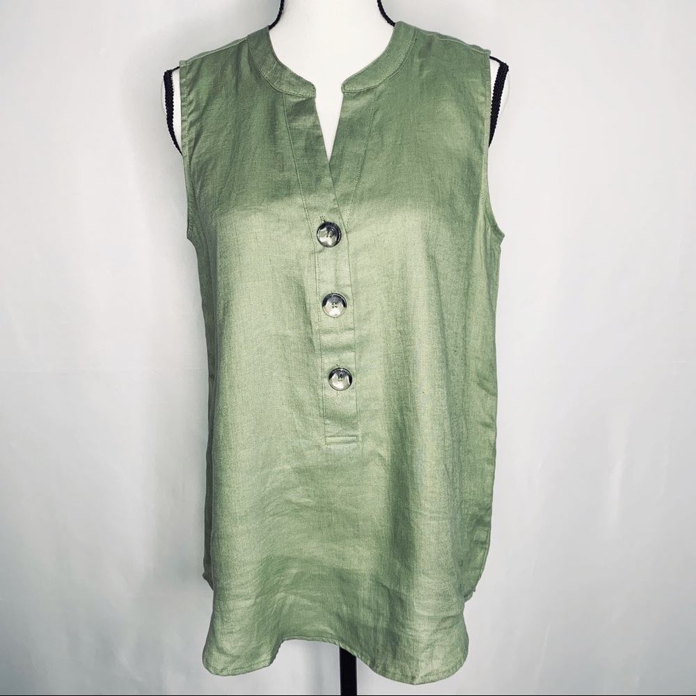 NWT Harve Benard 100% Linen Tank